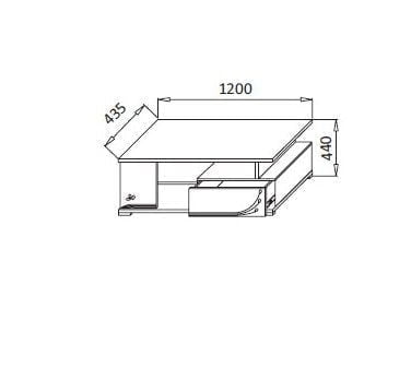 Тумба ТВА-6 (Венге/черное стекло)_3