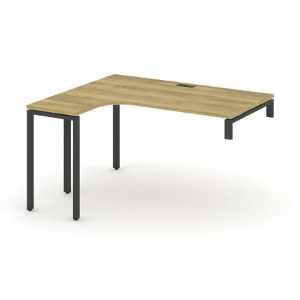 Стол-надставка на опорную тумбу (левый) CONCEPT CN.OSAN-003(L) Дуб Винченцо Антрацит_0