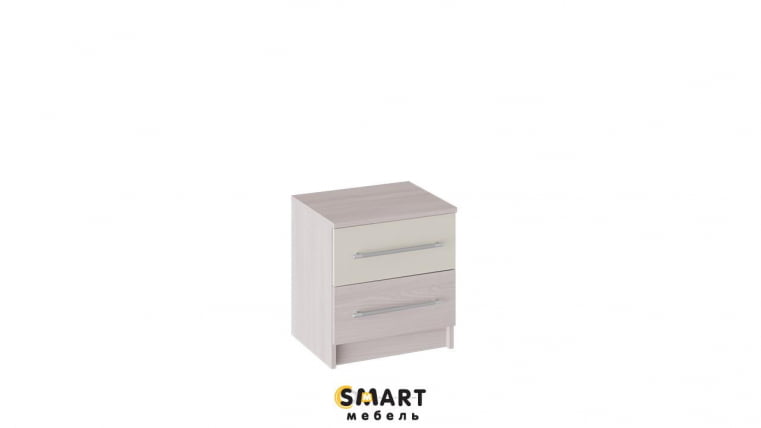 Тумба Мишель Ясень шимо/Бежевый фон глянец_0