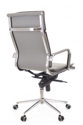 Кресло руководителя Nerey M экокожа Серый_2