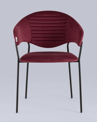 Стул Алексис велюр Винный_3