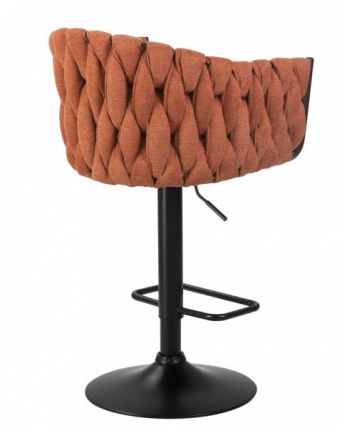 Стул барный DOBRIN LEON (оранжевая ткань (LAR 275-27)) 2 шт_5