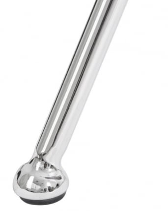 Кресло дизайнерское DOBRIN EMILY (серая ткань AF7, хромированная сталь) 2 шт_7