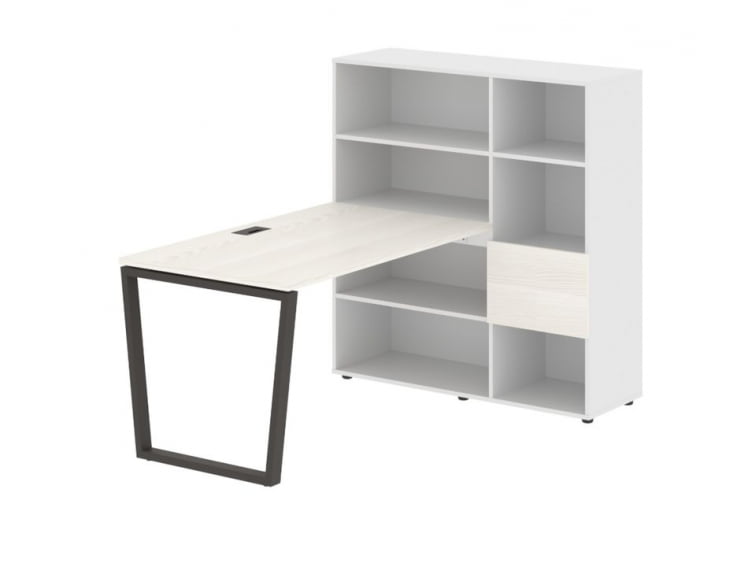 Рабочая станция EDIS EVRST 1213 Ясень Траун Мокко Белый_0