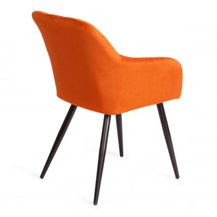 Кресло BEATA (mod. 8266) металл/ткань, 56х60х82 см, рыжий/черный, G062-24_2