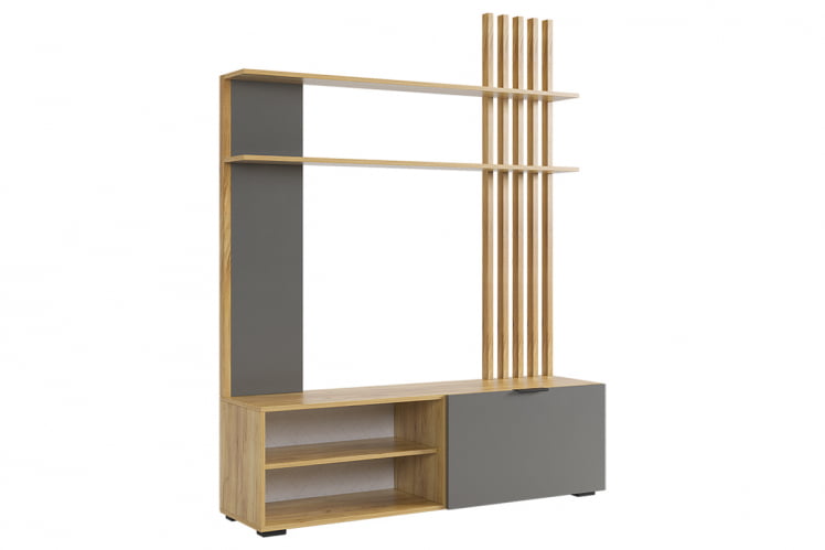 Гостиная ГК03Бери дуб крафт золотой/графит_1