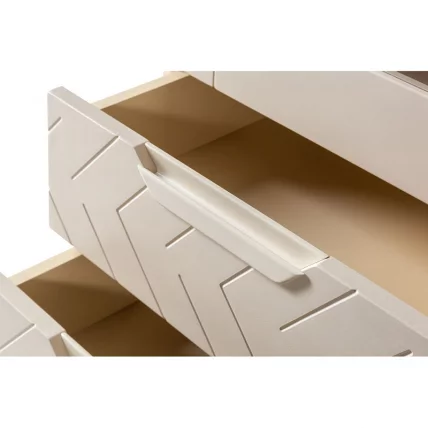 Шкаф витрина Сканди (ВИ) Жемчужно-белый_4