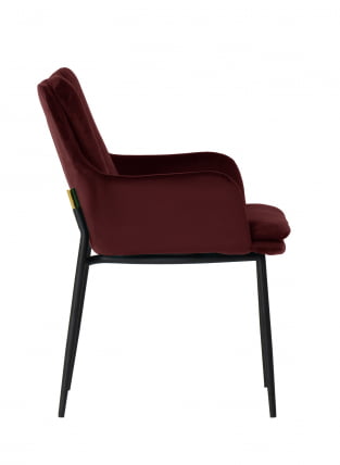 Кресло Саманта велюр Бордовый_1