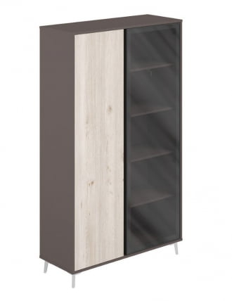 Шкаф высокий комбинированый Sirio SR.314.WF.DN.GLB Вольфрам Дуб Тоскана_0