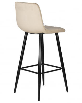 Стул барный DOBRIN NICOLE (черные матовые ножки, мокко велюр (108-104))_3