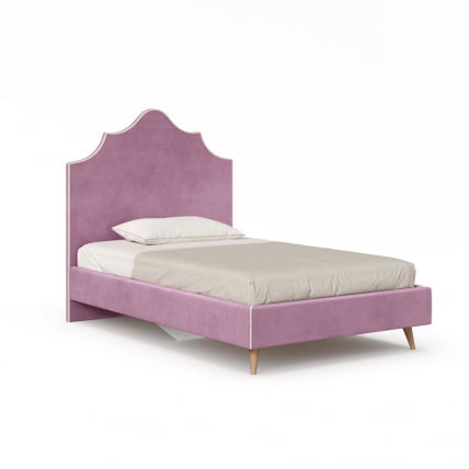 Мягкая кровать Элиза ЛД 600.540.000 Сиреневый Бежевый_0