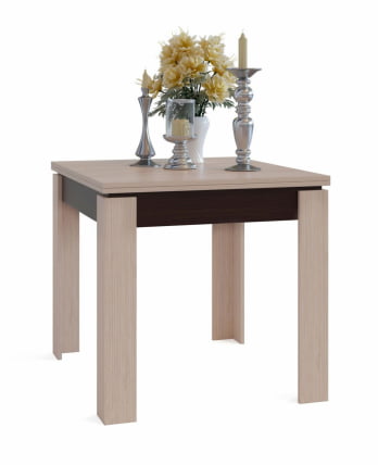 Кухонный стол СО-2 (Подстолье Венге / Столешница, ножки Беленый дуб)_1