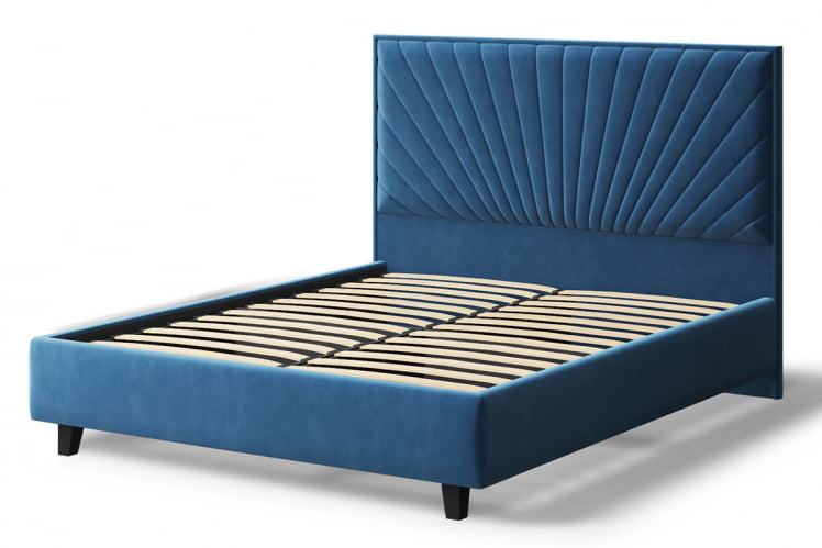 Кровать Леона, 2000x1600мм, синий_1