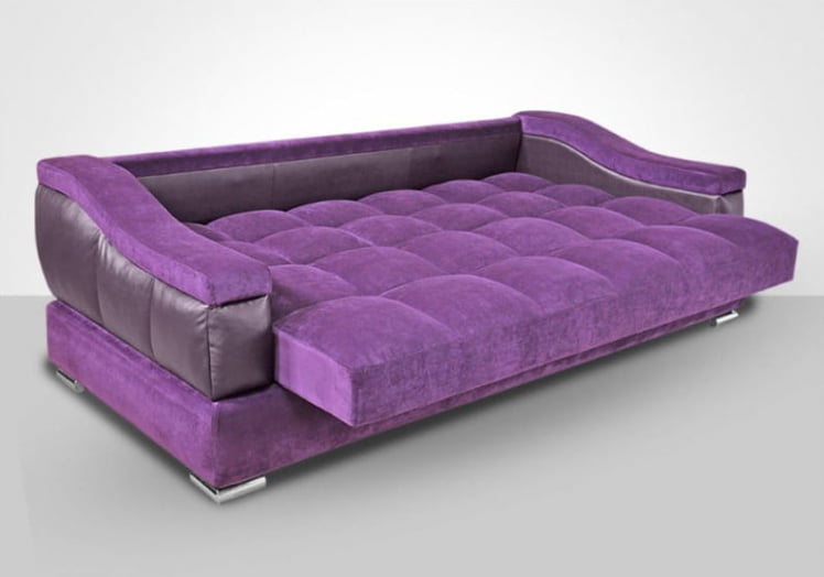 Диван кровать Голливуд винг 3 каролина дарк милк_1