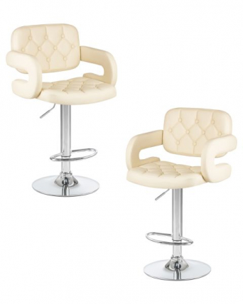 Стул барный DOBRIN TIESTO (кремовый) 2 шт_0