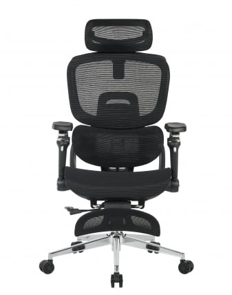 Кресло офисное ТопЧаирс Продиги с оттоманкой черный / TopChairs Prodigy_2