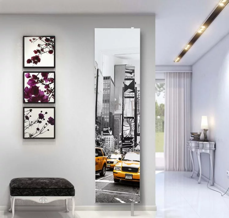 Поворотный зеркальный шкаф Drive SP Art Белый_14