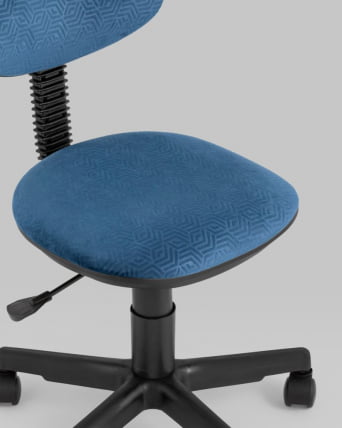 Кресло компьютерное детское УМКА Геометрия синий_7