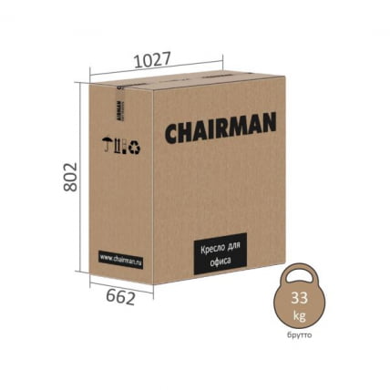 Кресло руководителя CHAIRMAN 409 экокожа Черный_6