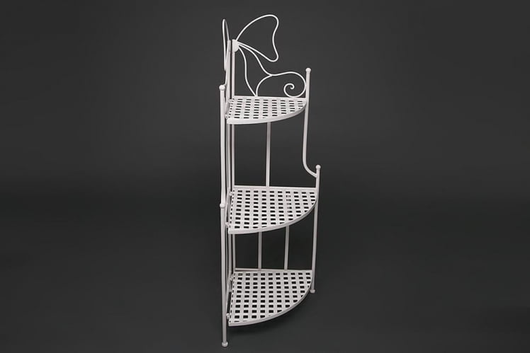 Этажерка угловая Secret De Maison 003 стальной сплав, 36х36х120см, butter white_2