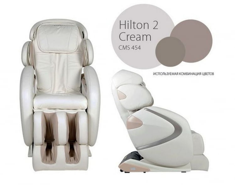Кресло массажное Hilton 2 CMS-455 cream Хилтон 2 кремовый_6
