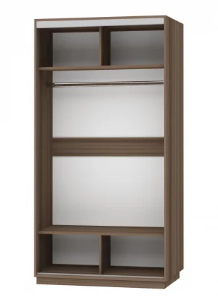 Шкаф-купе двухдверный Экспресс Хит Элемент 1200x2200h Ясень шимо темный_1