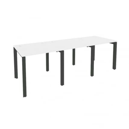 Рабочая станция на П-образном м/к ONIX O.MP-RS-3.0.8 Белый Бриллиант/Антрацит_0