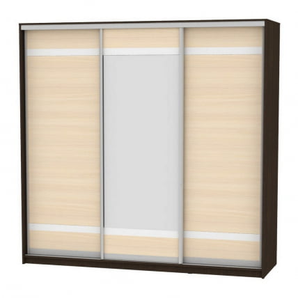 Шкаф-купе B-220х235х60-2(Венге-ДМ-D9D10D9)_0