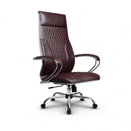 Кресло руководителя Metta L 1c 44B/K Комплект 5 Бордовое_0