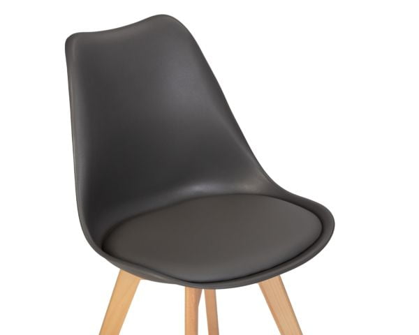 Стул обеденный DOBRIN JERRY SOFT (ножки светлый бук, цвет сиденья темно-серый (G-04)) 4 шт_7