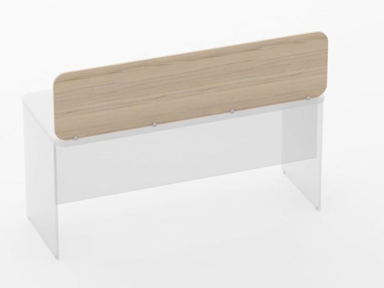 Экран разделительный прямой Glassy 5.14.16 Бук светлый_1