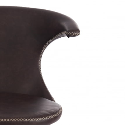 Стул барный FLAIR BAR (mod. 9018) экокожа/металл, 60 х 56 х 106 см , коричневый 1/черный_5