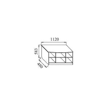 Комодино В-3 Венеция Итальянский Орех_2