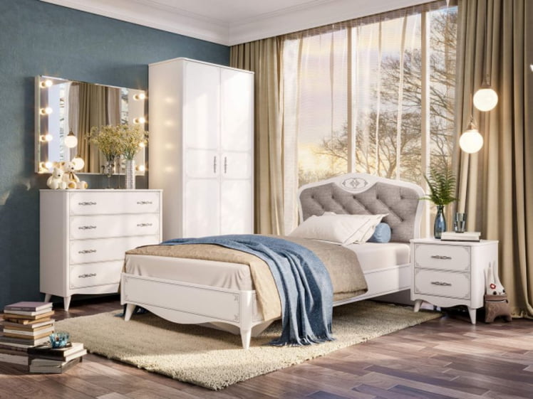 Шкаф двухстворчатый Элис ЛД 532.100.000 Белый_3