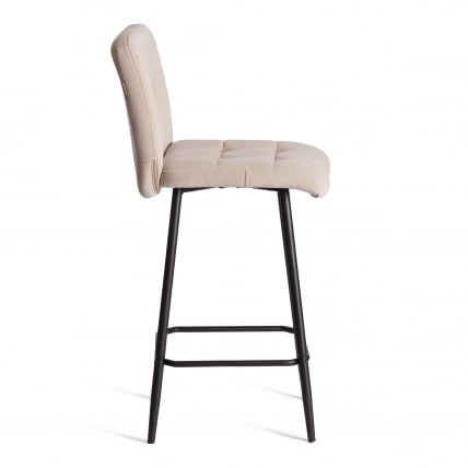 Полубарный стул Medeo/Медео велюр, бежевый, 7, 42х56х102 см_1