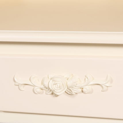 Туалетный столик с зеркалом и табуретом Secret De Maison ARNO ( mod. HX18-263 ) дерево павловния, мдф, 75х40х141см, butter white (слоновая кость)_5