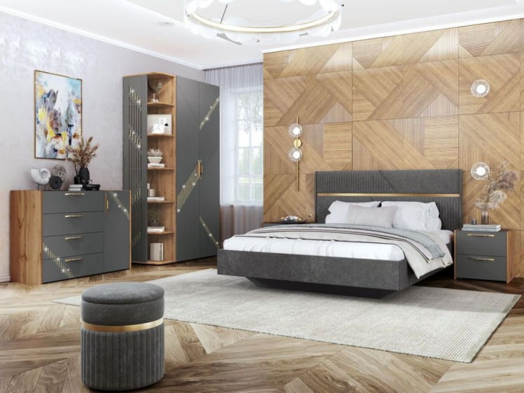 Стол-стеллаж (лев/прав) Монако 903 302 Дуб Вотан Оникс Графит_7