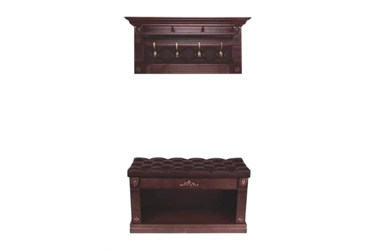 Обувница Сильвия эко-кожа Коричневый Темно-коричневый_1