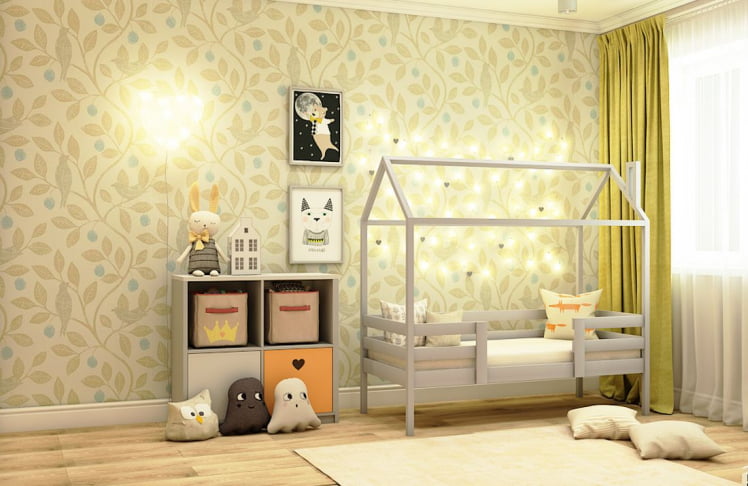 Кровать-домик RooRoom кд-22С Серый_3