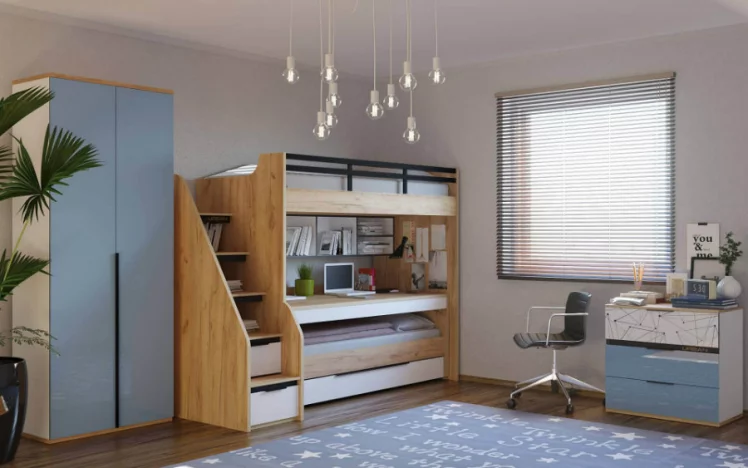 Полка для кровати-чердака Урбан ЛД 528.240.000 Белый_1