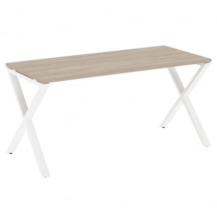 Стол рабочий LOFT VR.L-SRX-4.7 Металл белый Дуб Аттик_0