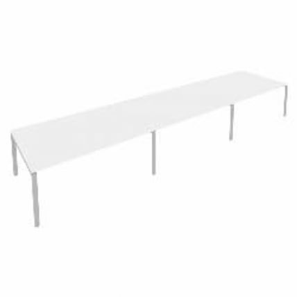 Переговорный стол (3 столешницы) Metal System Б.ПРГ-3.5 Белый/Серый_0