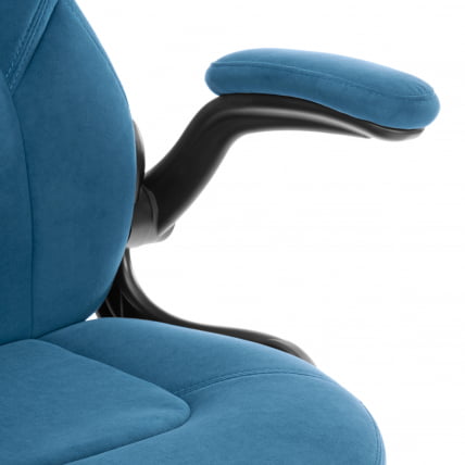 Кресло геймерское BAZUKA metalBL велюр, синий, 32_9