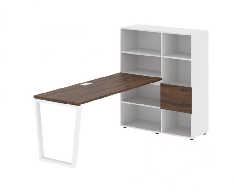 Рабочая станция EDIS EVRST 1117 Дуб Денвер темный Белый Белый_0