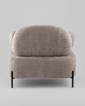 Кресло Кэнди ткань с подлокотниками букле капучино_6