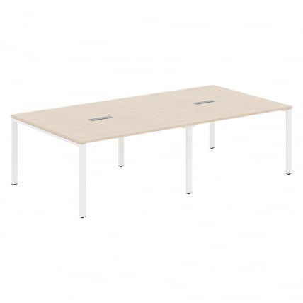 Конференц-стол КСТЕН-С60 КСС6СCТ 2714 Бук Тиара Белый / XTEN-S60 XS6SCT_0