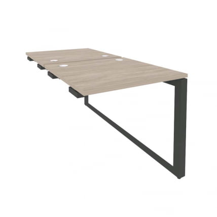 Стол-приставка двойной на О-образном м/к к опорым элем. ONIX O.MO-D.SPR-0.8 Дуб Аттик/Антрацит_0