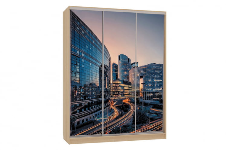 Шкаф-купе Бассо 7-600 79 SK-01B52 дуб сонома_0