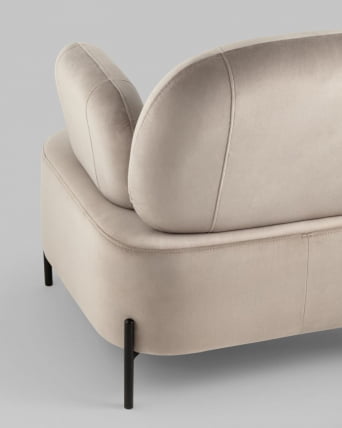 Кресло Кэнди с подлокотниками велюр Светло-серый_5