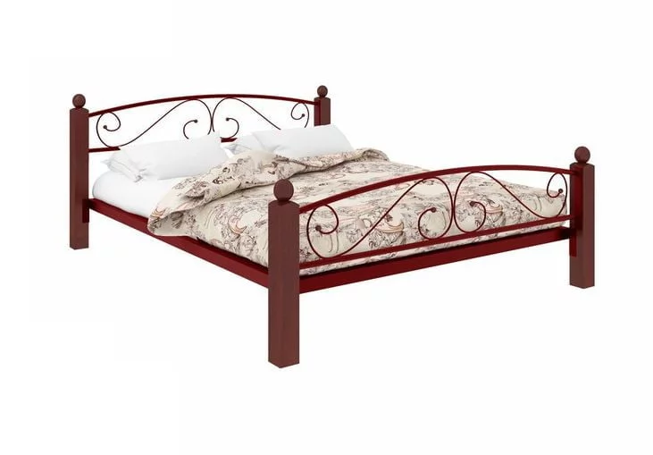 Кровать Вероника Lux Plus 1600х1900 Красная_0